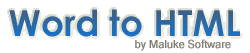 Word to HTML converter: